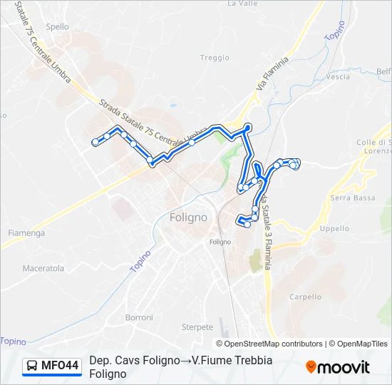 MFO44 Bus Line Map