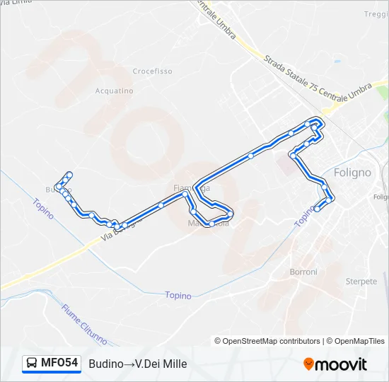 MFO54 Bus Line Map