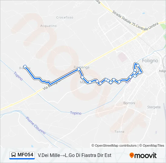 MFO54 Bus Line Map
