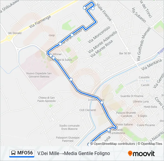 MFO56 Bus Line Map