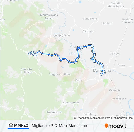 MMRZ2 Bus Line Map