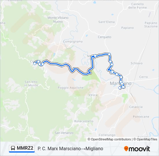 MMRZ2 Bus Line Map
