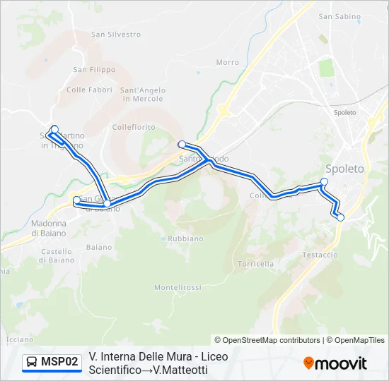 MSP02 Bus Line Map