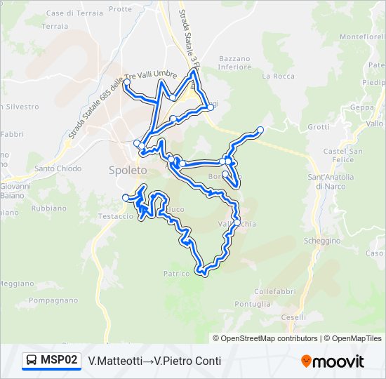 MSP02 Bus Line Map