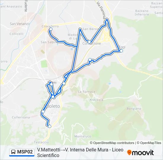 MSP02 Bus Line Map