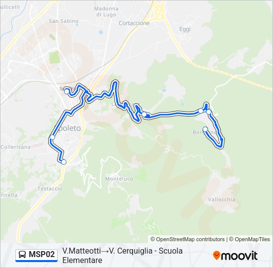 MSP02 Bus Line Map