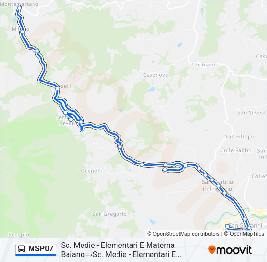 MSP07 Bus Line Map