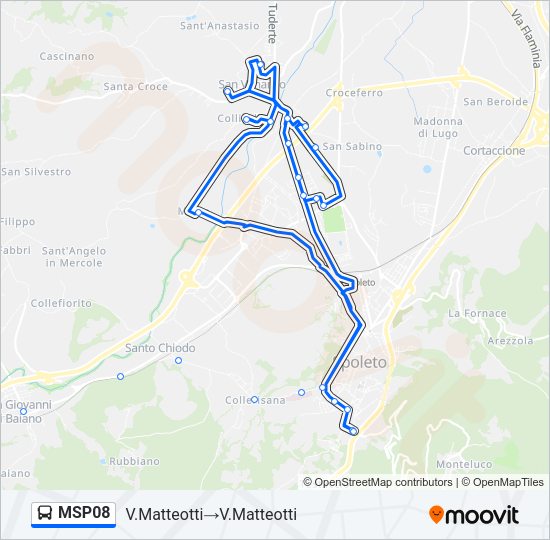 MSP08 Bus Line Map