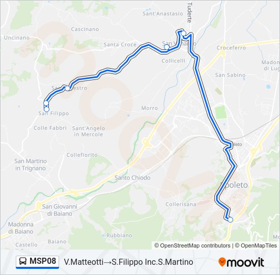 MSP08 Bus Line Map