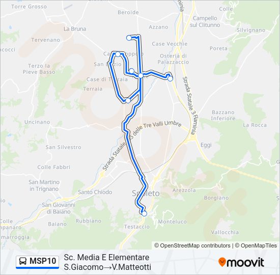 MSP10 Bus Line Map