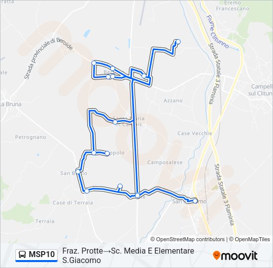 MSP10 Bus Line Map