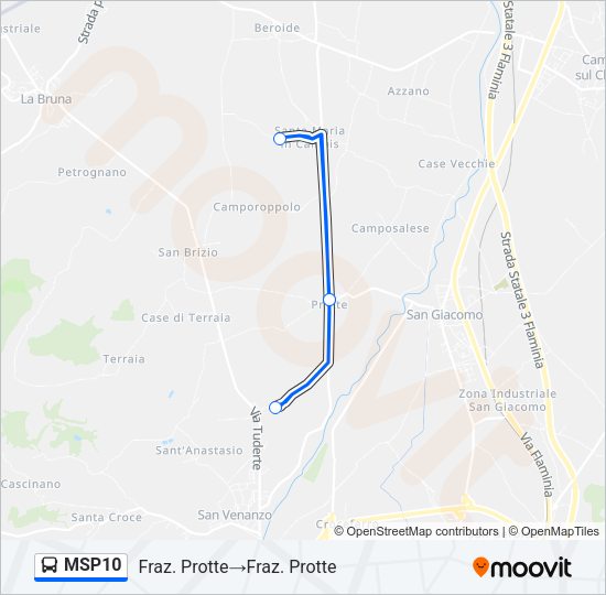 MSP10 Bus Line Map