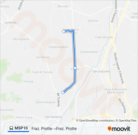 MSP10 Bus Line Map