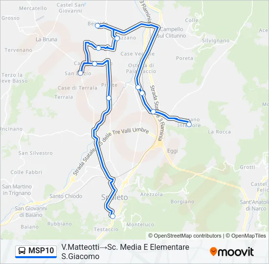 MSP10 Bus Line Map