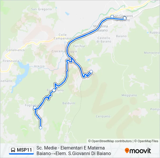 MSP11 Bus Line Map