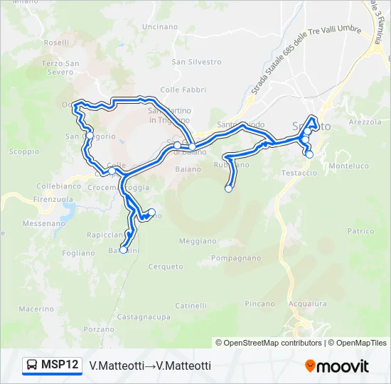 MSP12 Bus Line Map