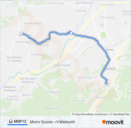 MSP12 Bus Line Map