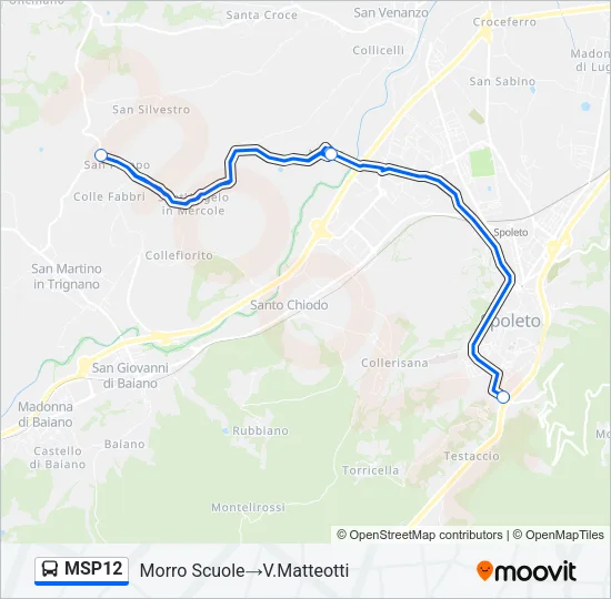MSP12 Bus Line Map