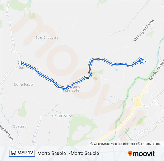 MSP12 Bus Line Map