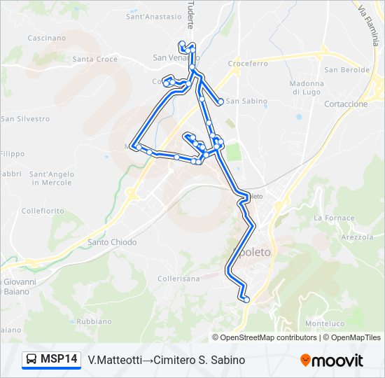 MSP14 Bus Line Map