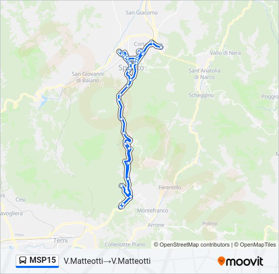 MSP15 Bus Line Map
