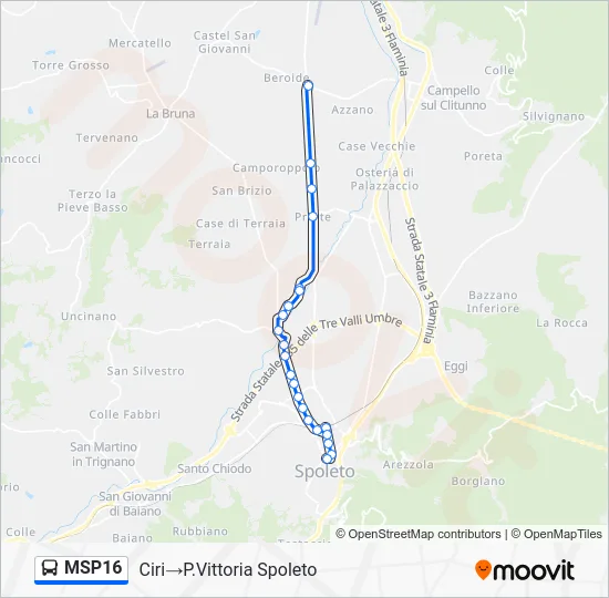MSP16 Bus Line Map