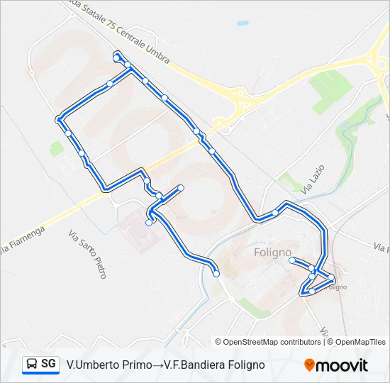 SG Bus Line Map