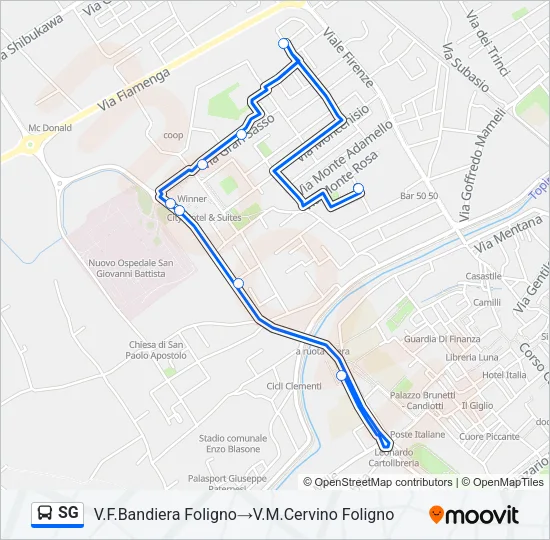 SG Bus Line Map