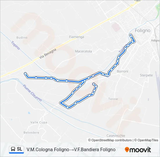 SL Bus Line Map