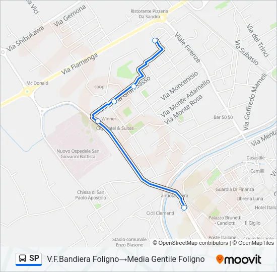 SP Bus Line Map