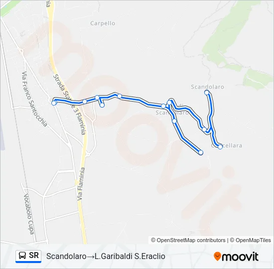 SR Bus Line Map