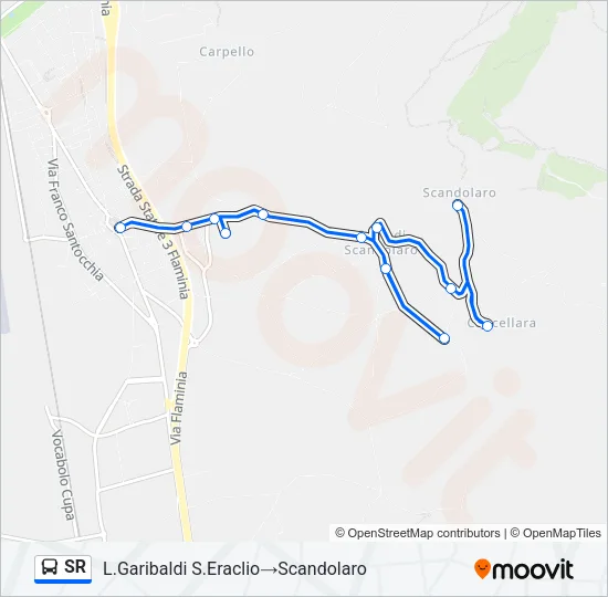 SR Bus Line Map