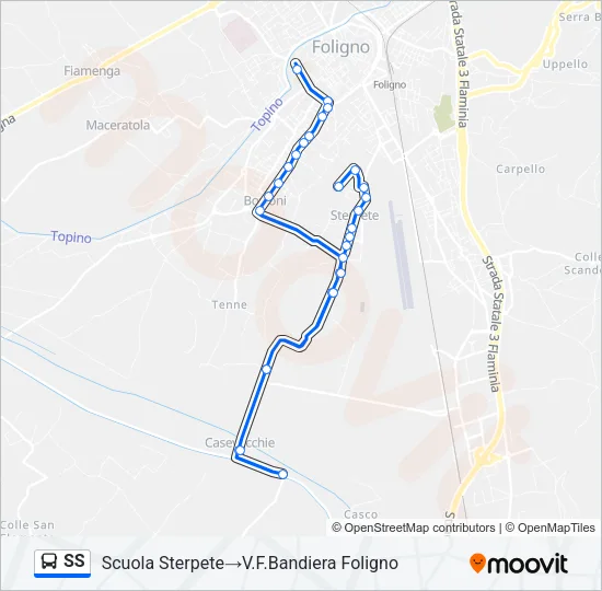 SS Bus Line Map