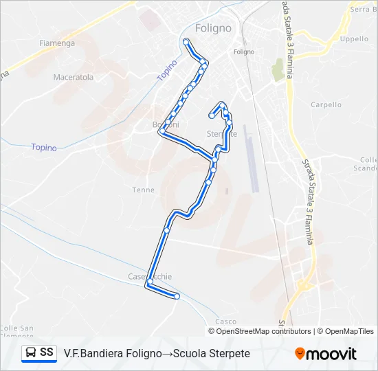 SS Bus Line Map