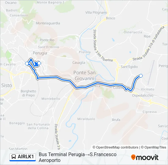 AIRLK1 Bus Line Map