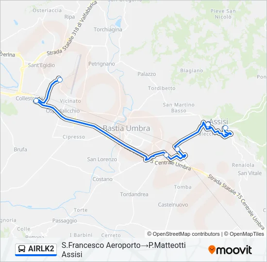 AIRLK2 Bus Line Map