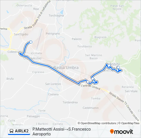 AIRLK2 Bus Line Map