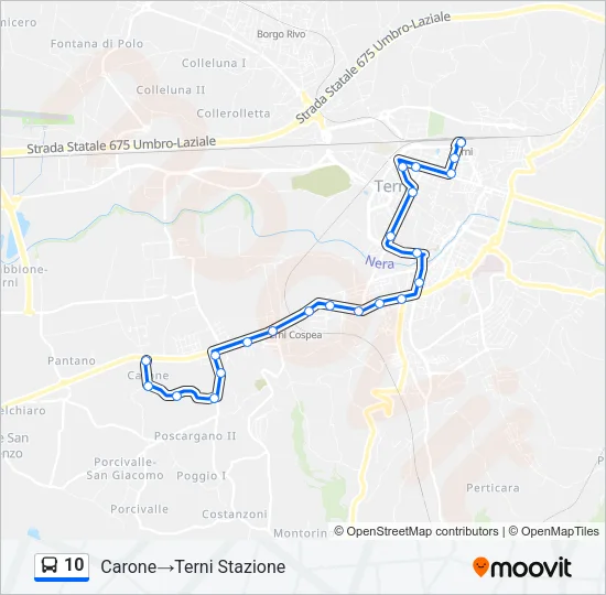 10 Bus Line Map