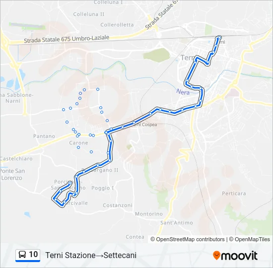 10 Bus Line Map