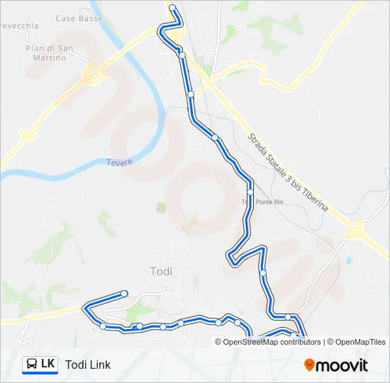 LK Bus Line Map
