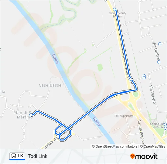 LK Bus Line Map