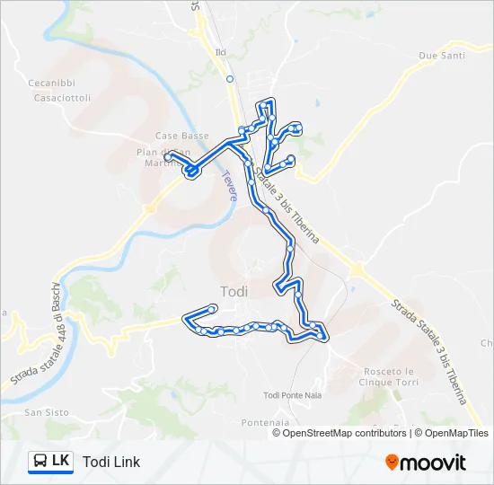 LK Bus Line Map