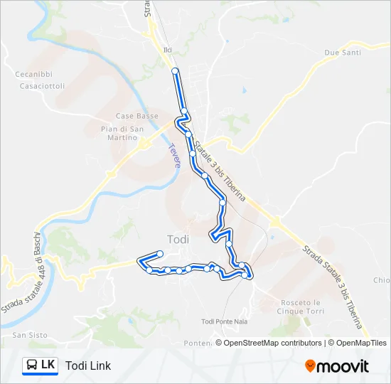 LK Bus Line Map