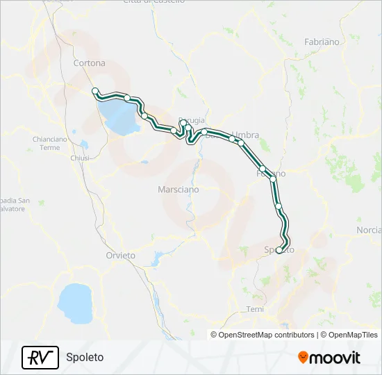 RV Train Line Map