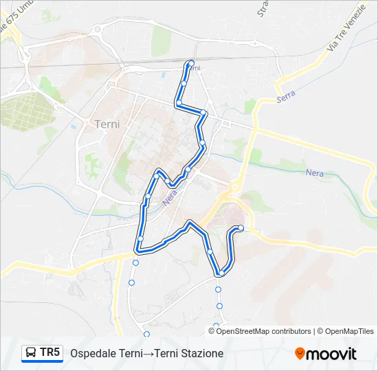 TR5 Bus Line Map