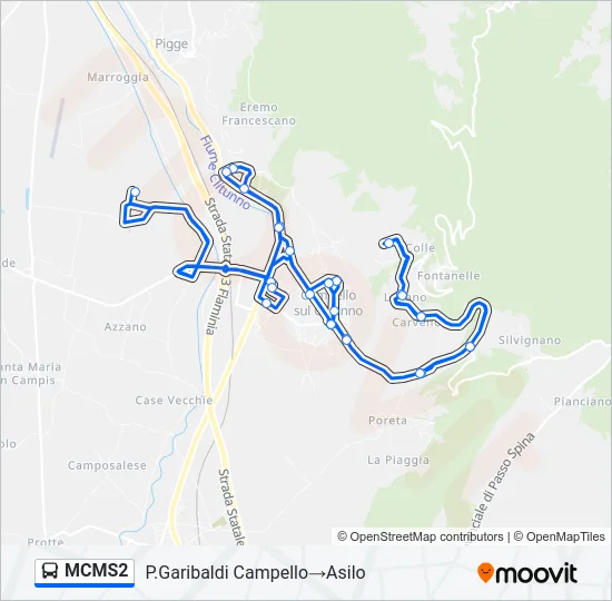 MCMS2 Bus Line Map