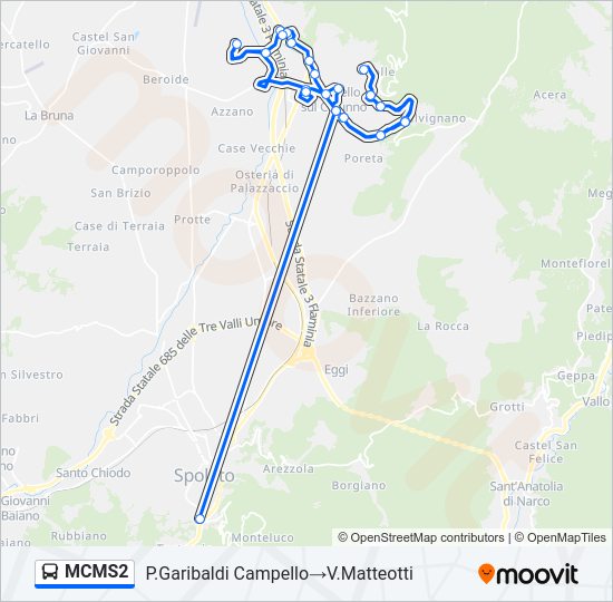 MCMS2 Bus Line Map