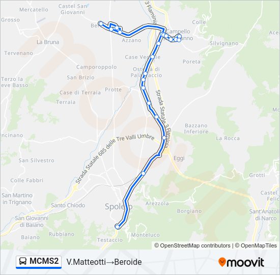 MCMS2 Bus Line Map