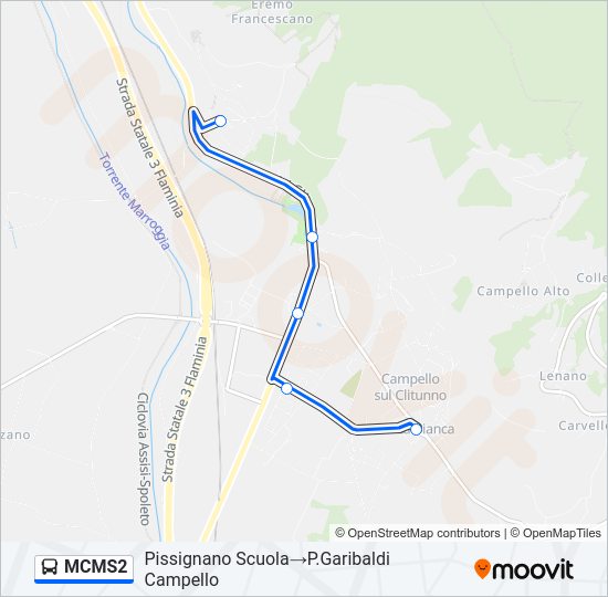 MCMS2 Bus Line Map