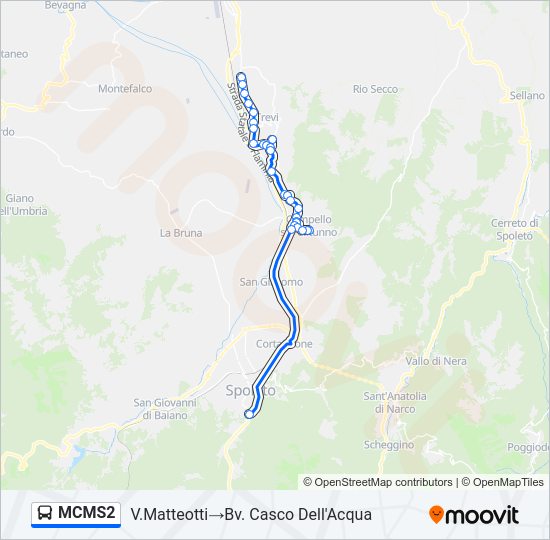 MCMS2 Bus Line Map